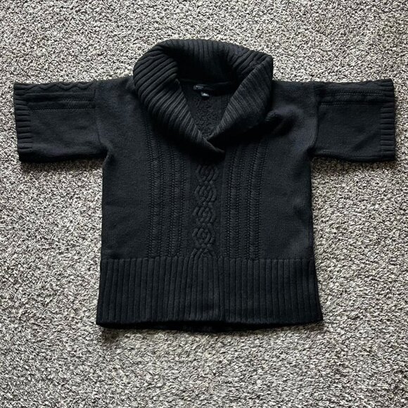 Banana Republic Tops - Banana Republic Cable Knit Sweater Womens XL 100% Extra Fine Merino Wool Knitted